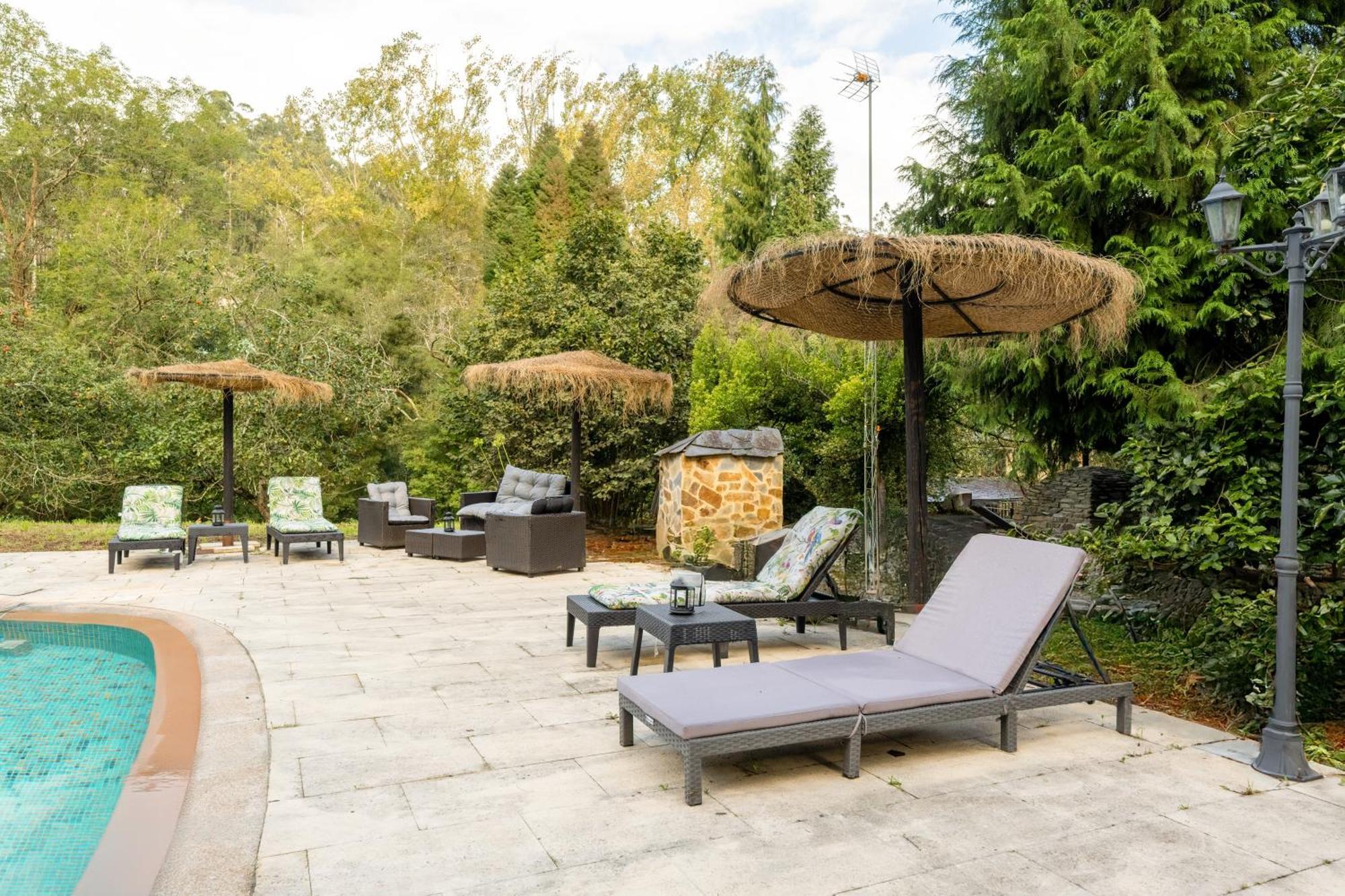 Villa En Asturias Con Cine, Piscina, Bbq, Juegos, 14 Pax Cobre Exterior foto